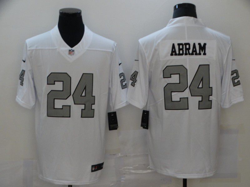 Men Oakland Raiders 24 Abram White Nike Vapor Untouchable Limited 2020 NFL Nike Jerseys